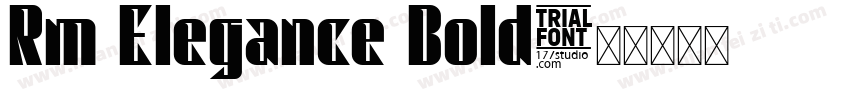 Rm Elegance Bold字体转换